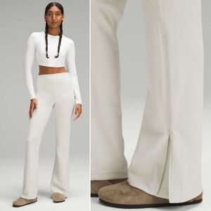 Women's Cream Flared Pants